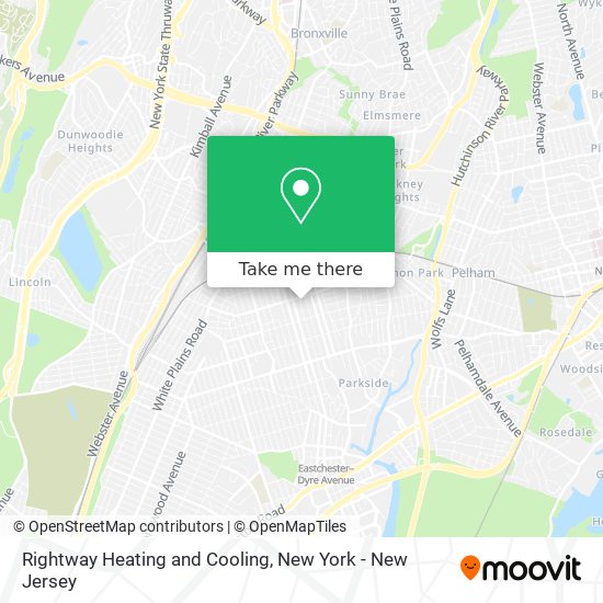 Rightway Heating and Cooling map