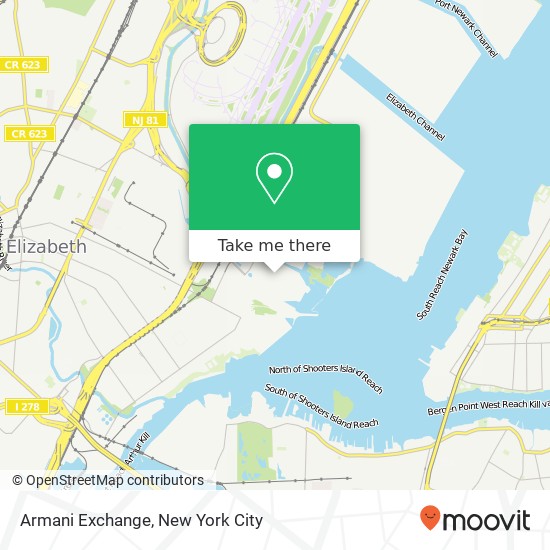 Mapa de Armani Exchange