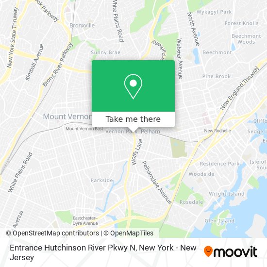 Mapa de Entrance Hutchinson River Pkwy N