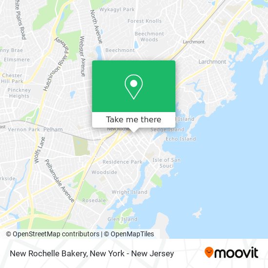New Rochelle Bakery map