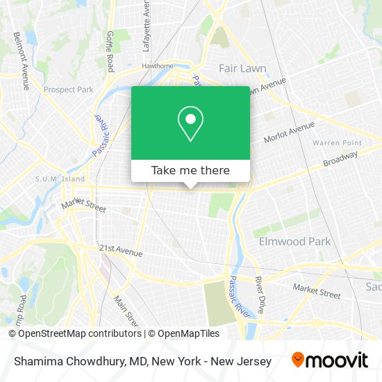 Shamima Chowdhury, MD map