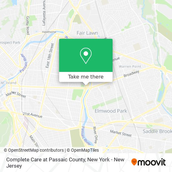 Complete Care at Passaic County map