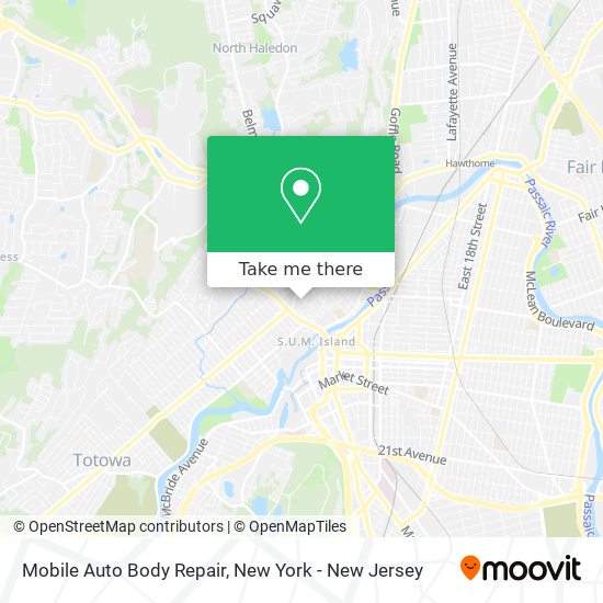 Mobile Auto Body Repair map
