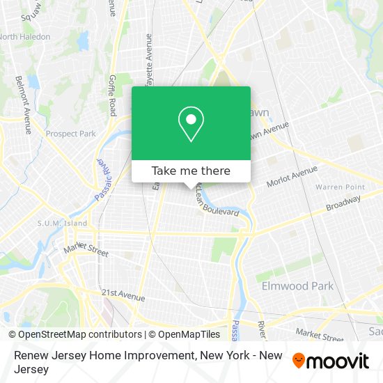 Mapa de Renew Jersey Home Improvement