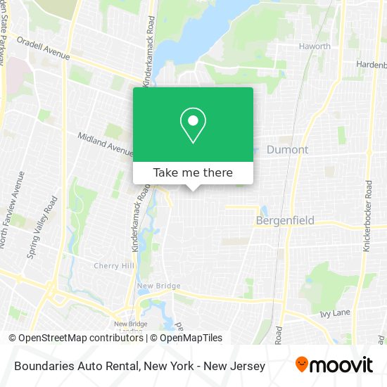 Boundaries Auto Rental map