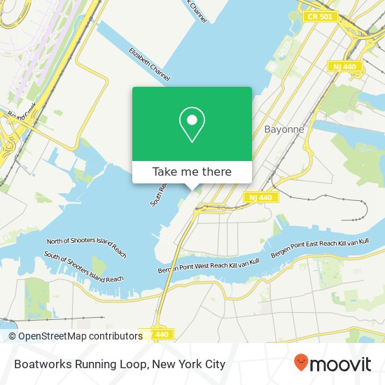 Boatworks Running Loop map