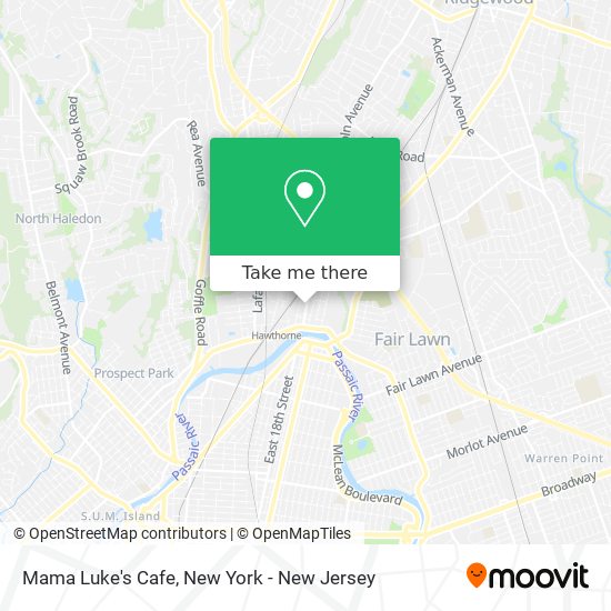 Mama Luke's Cafe map