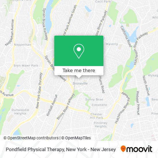 Pondfield Physical Therapy map