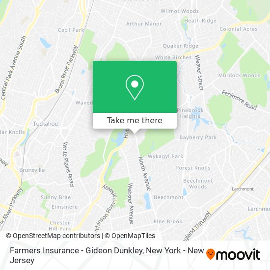 Farmers Insurance - Gideon Dunkley map