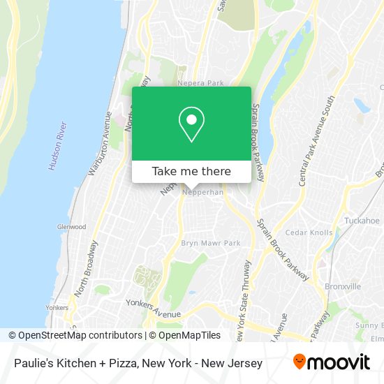 Paulie's Kitchen + Pizza map