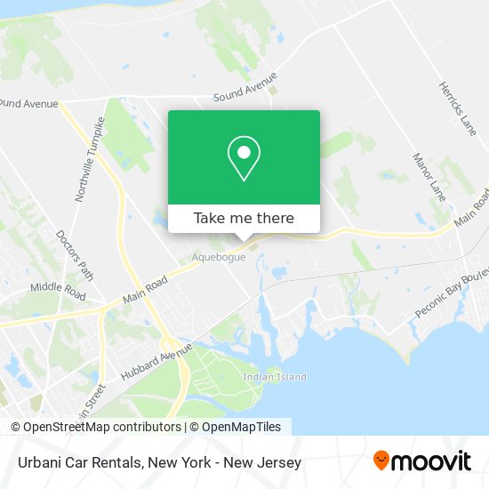 Urbani Car Rentals map