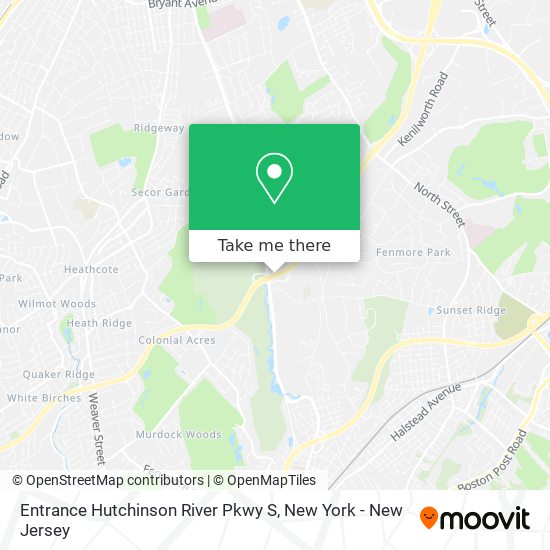 Entrance Hutchinson River Pkwy S map