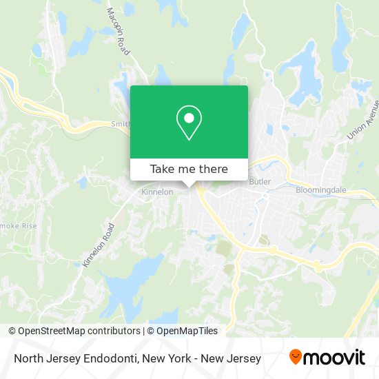 North Jersey Endodonti map