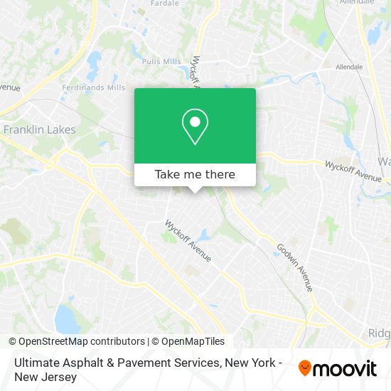 Ultimate Asphalt & Pavement Services map