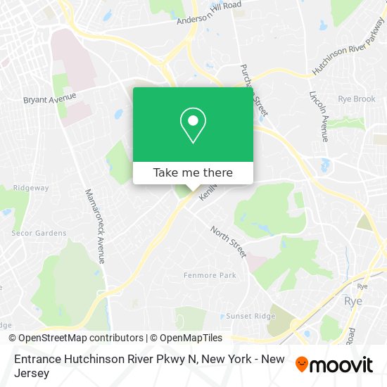 Entrance Hutchinson River Pkwy N map