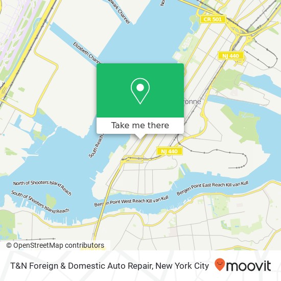 T&N Foreign & Domestic Auto Repair map