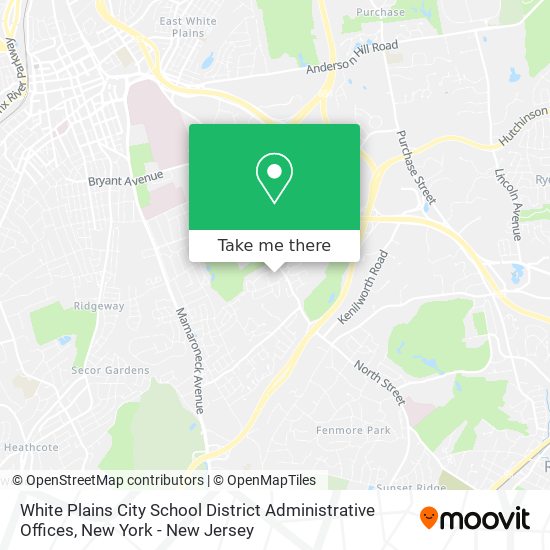 Mapa de White Plains City School District Administrative Offices