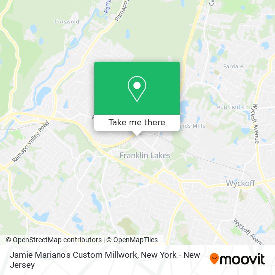 Jamie Mariano's Custom Millwork map