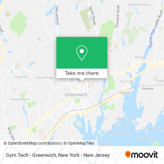 Gym Tech - Greenwich map