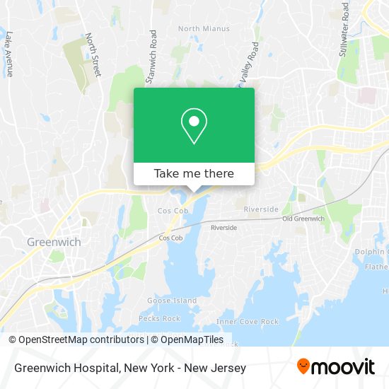 Mapa de Greenwich Hospital