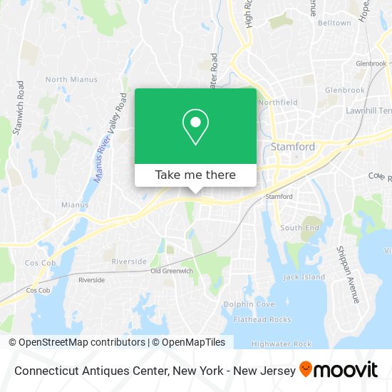 Mapa de Connecticut Antiques Center
