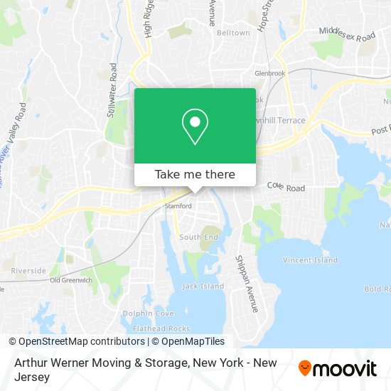 Mapa de Arthur Werner Moving & Storage