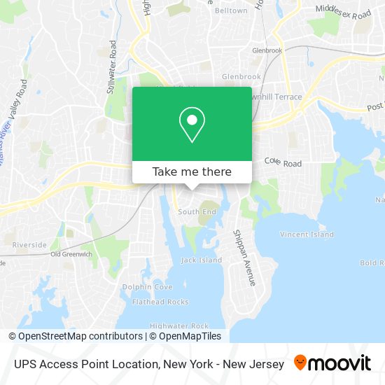 UPS Access Point Location map