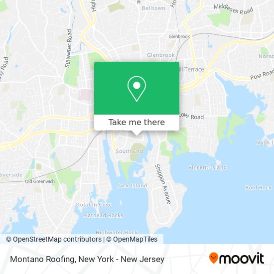 Montano Roofing map