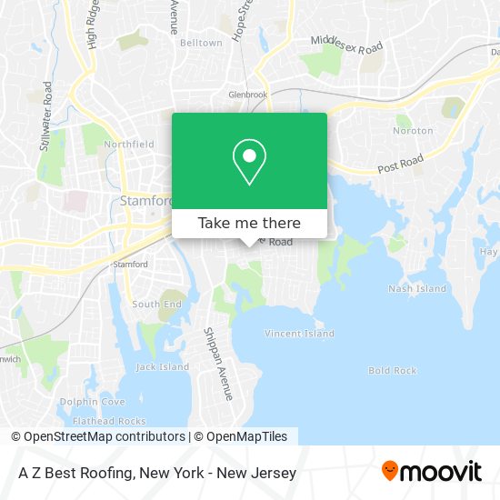 A Z Best Roofing map