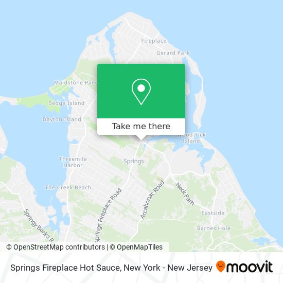 Springs Fireplace Hot Sauce map