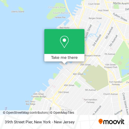 39th Street Pier map