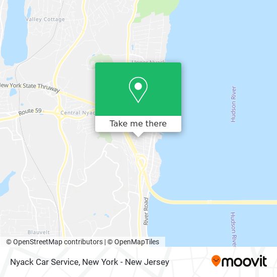 Mapa de Nyack Car Service