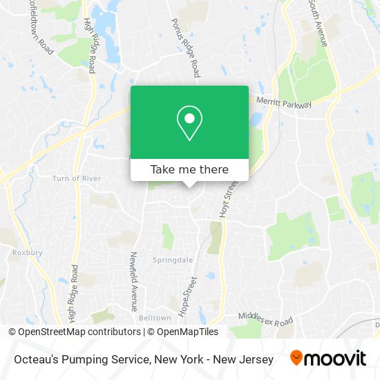 Octeau's Pumping Service map