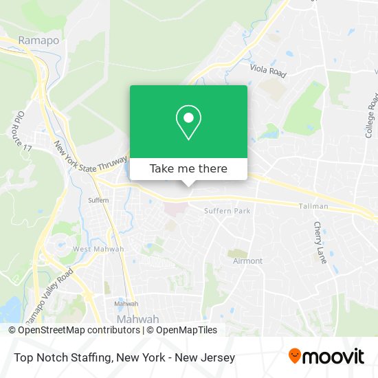 Top Notch Staffing map