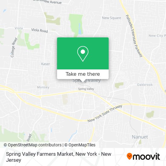 Spring Valley Farmers Market map