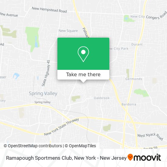 Mapa de Ramapough Sportmens Club