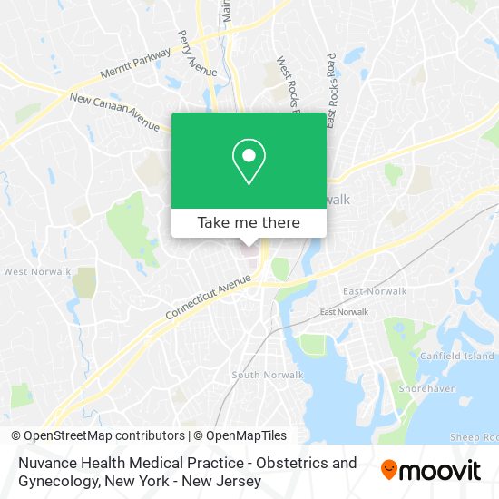 Mapa de Nuvance Health Medical Practice - Obstetrics and Gynecology