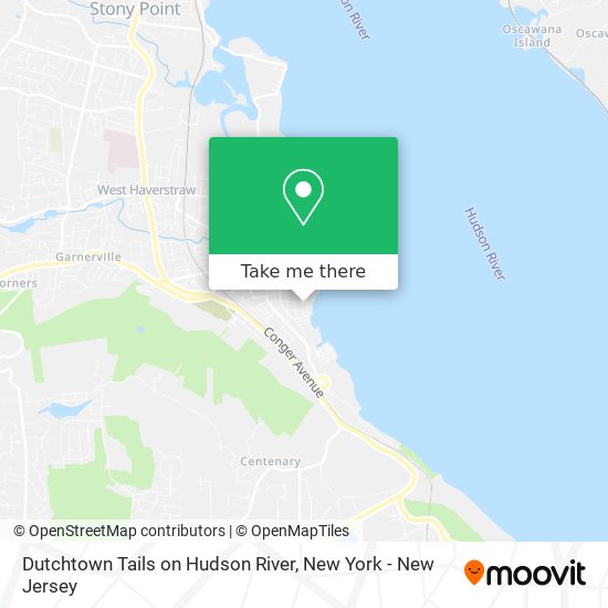 Dutchtown Tails on Hudson River map