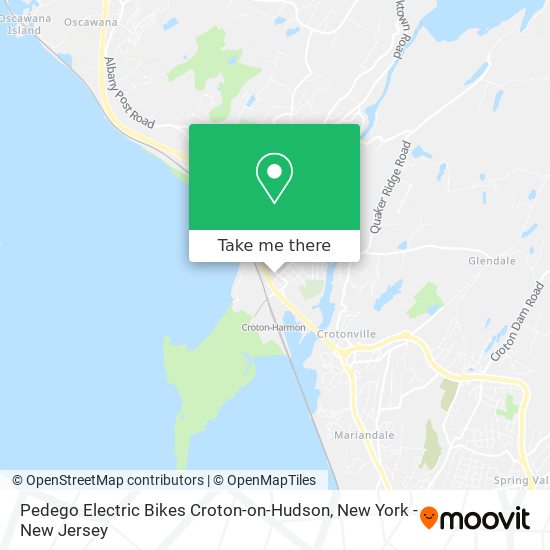 Mapa de Pedego Electric Bikes Croton-on-Hudson