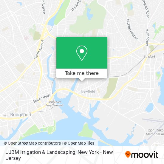 JJBM Irrigation & Landscaping map