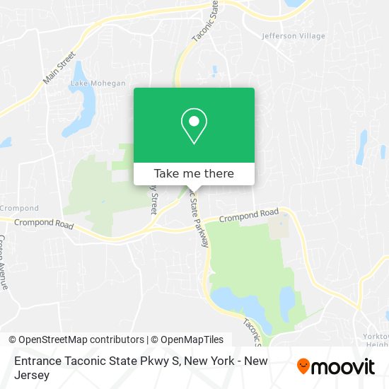 Entrance Taconic State Pkwy S map