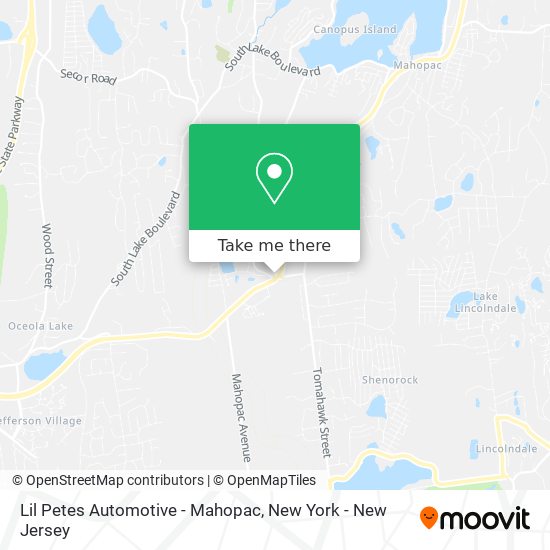 Lil Petes Automotive - Mahopac map