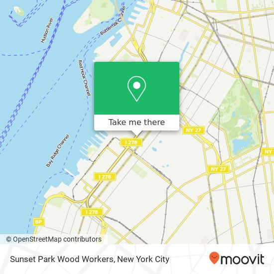 Sunset Park Wood Workers map