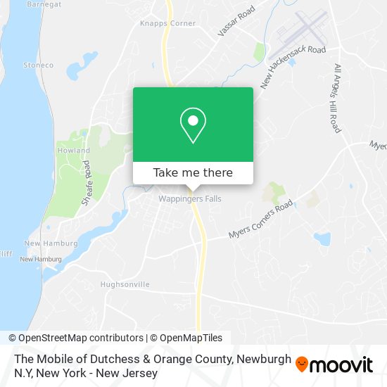 The Mobile of Dutchess & Orange County, Newburgh N.Y map