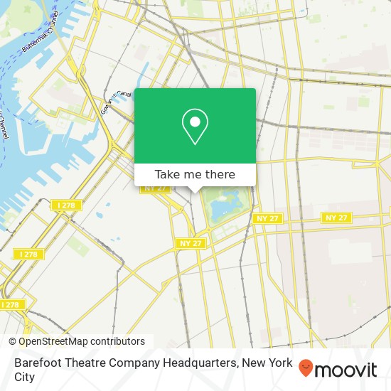 Barefoot Theatre Company Headquarters map