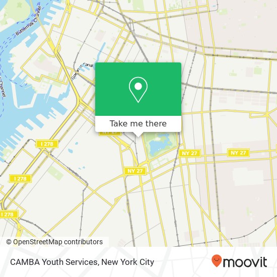 CAMBA Youth Services map