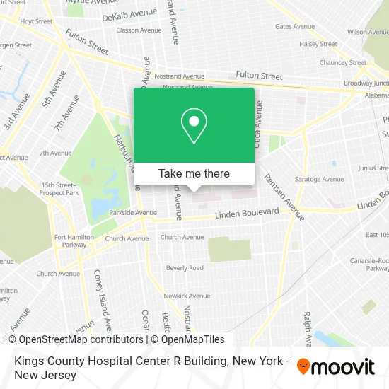 Kings County Hospital Center R Building map