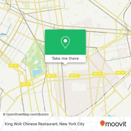 Mapa de King Wok Chinese Restaurant