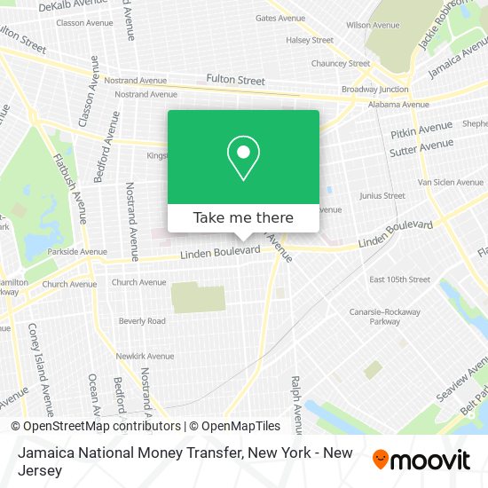Jamaica National Money Transfer map