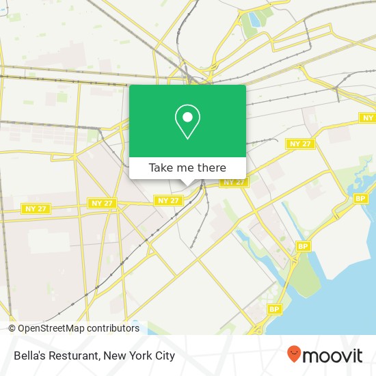 Mapa de Bella's Resturant